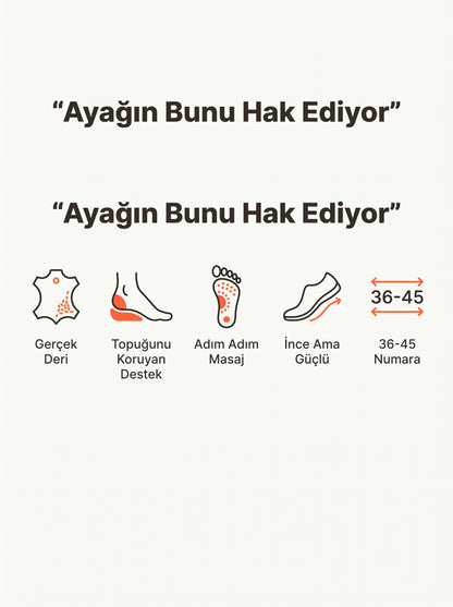 Jel Topuklu Deri Tabanlık