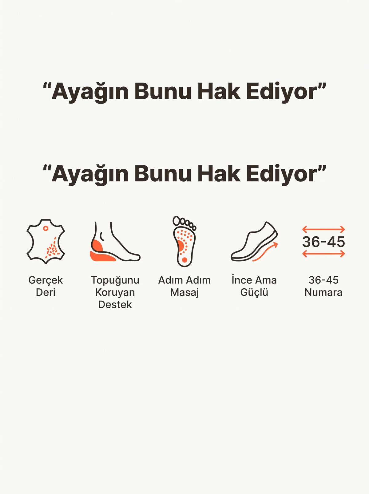 Ortopedik Deri Tabanlık.