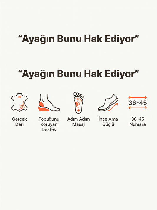 Ortopedik Deri Tabanlık.